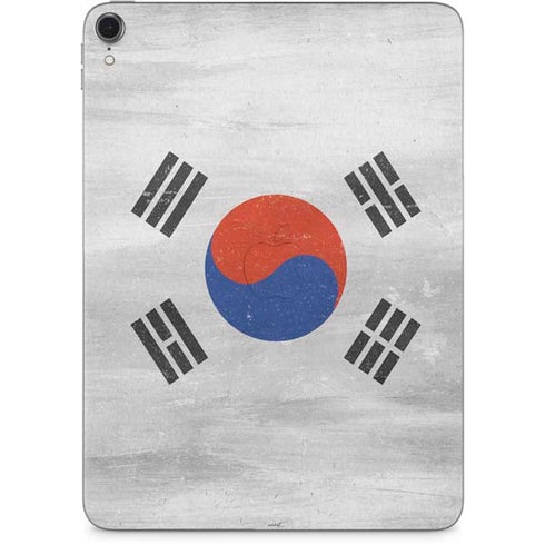 South Korean Flag Distressed Apple iPad Pro Skin